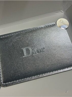 Dior Metallic Silver Card
Holder/Mirror